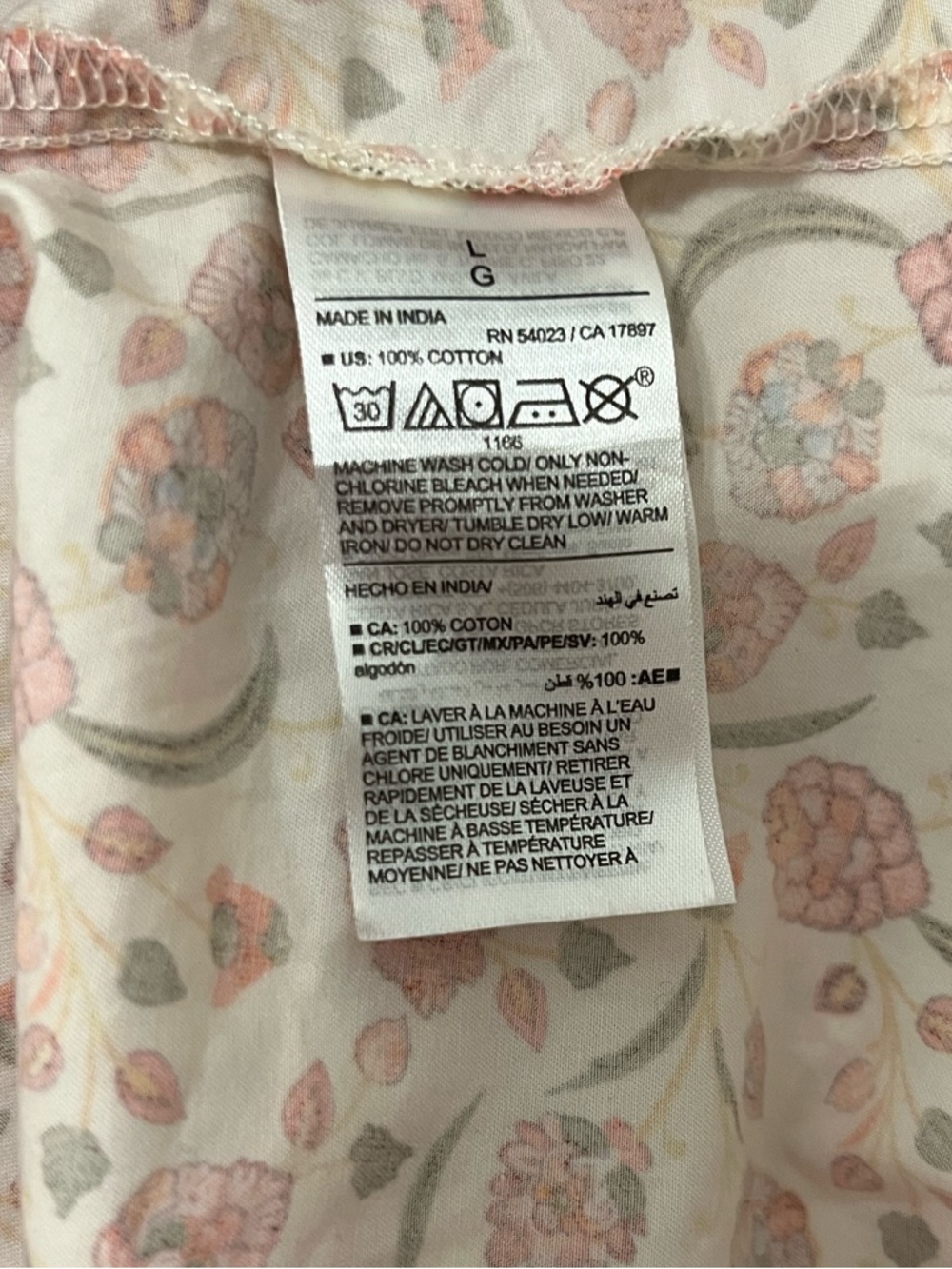 Old Navy Cream Midi Sundress with Red Floral Print Spaghetti Strap size Large - Picture 7 of 9